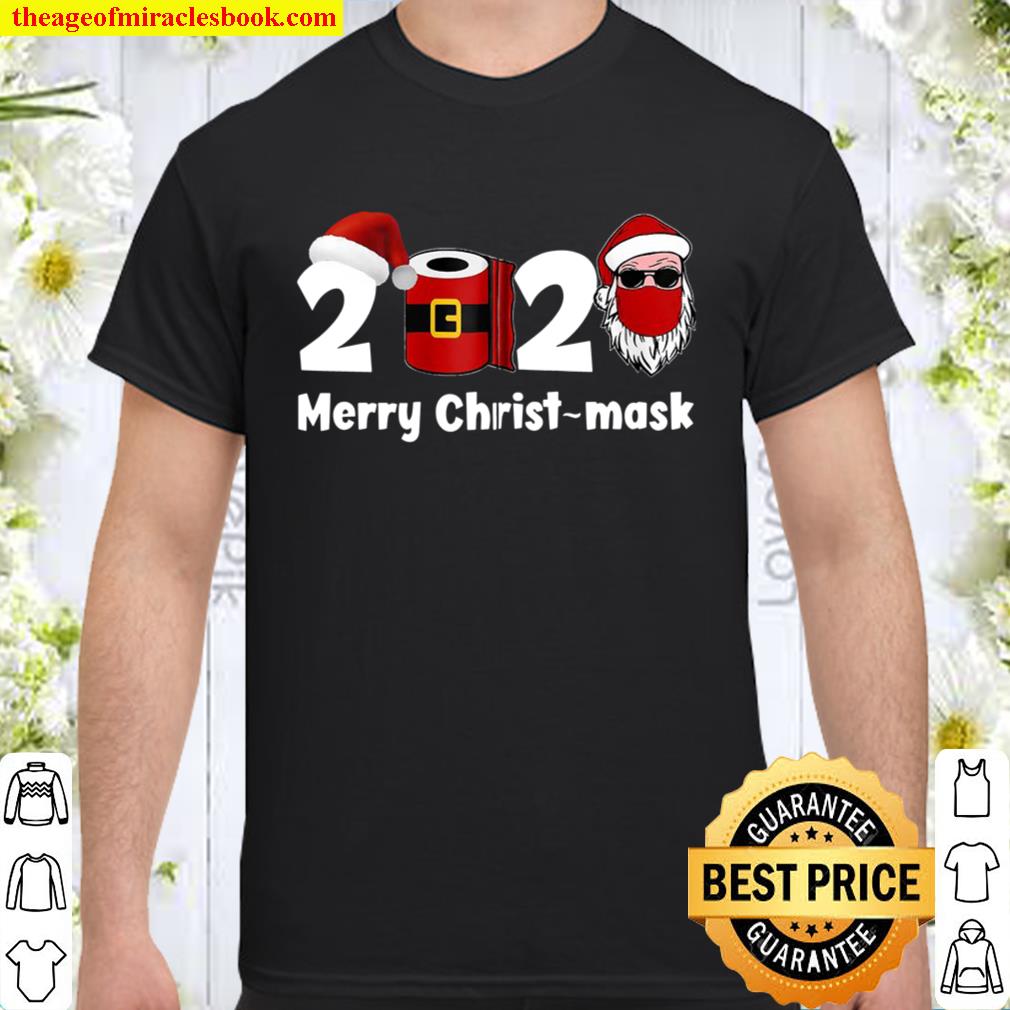 Merry Quarantine Christmas 2020 Santa Face Mask Gift Zip 2020 Shirt, Hoodie, Long Sleeved, SweatShirt