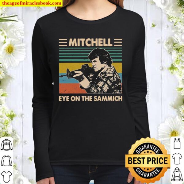 Mitchell eye on the sammich vintage Women Long Sleeved