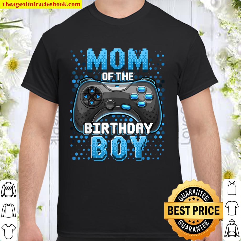 Mom of the Birthday Boy Matching Video Gamer Birthday Party Shirt