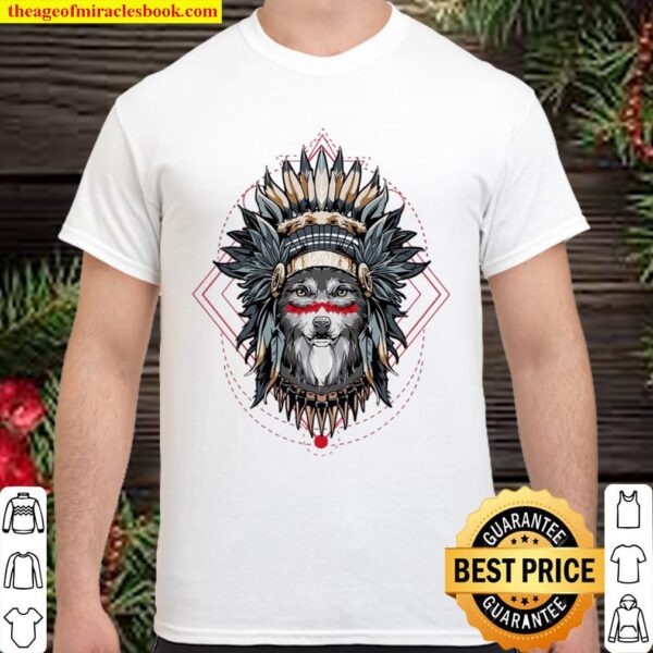 Mountain Wolf Gifts Chief Of The Wolf Pack Tribal Wolves Shirt