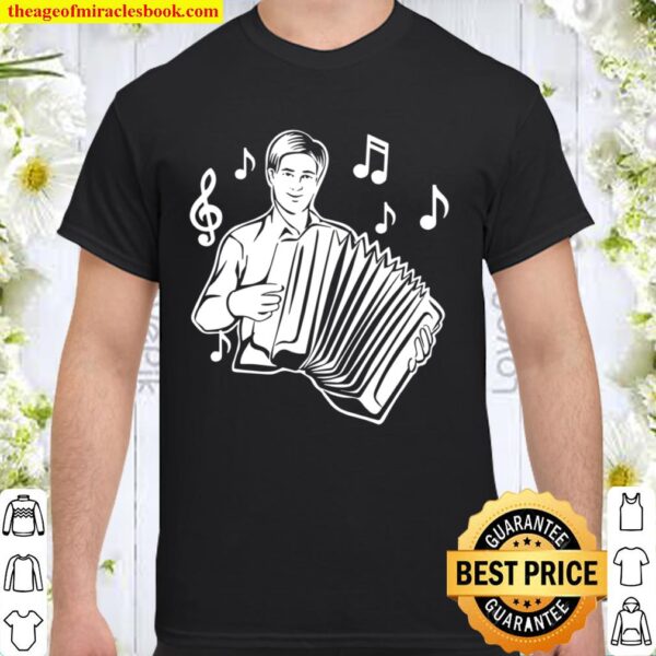 Music Notes Musician Design for Music Accordionist Shirt