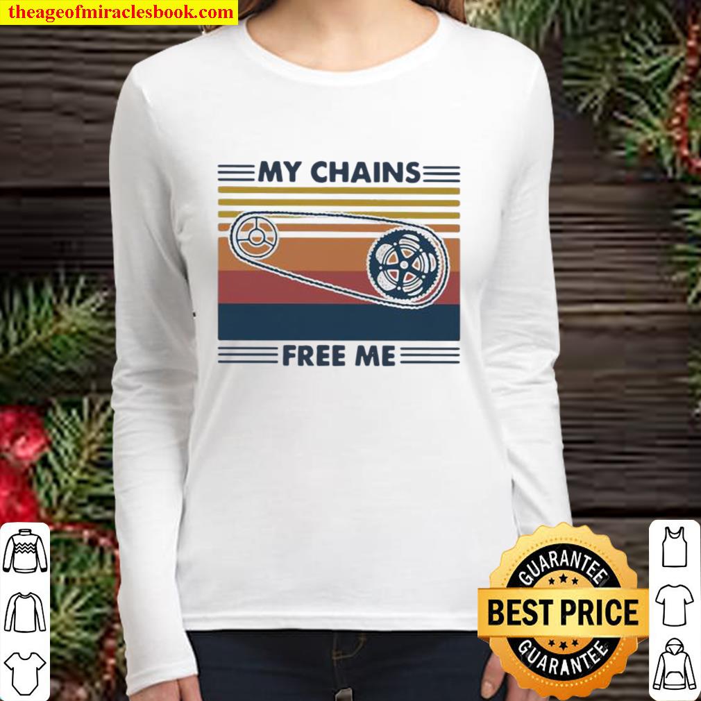 My Chains Free Me Cycling Vintage Women Long Sleeved