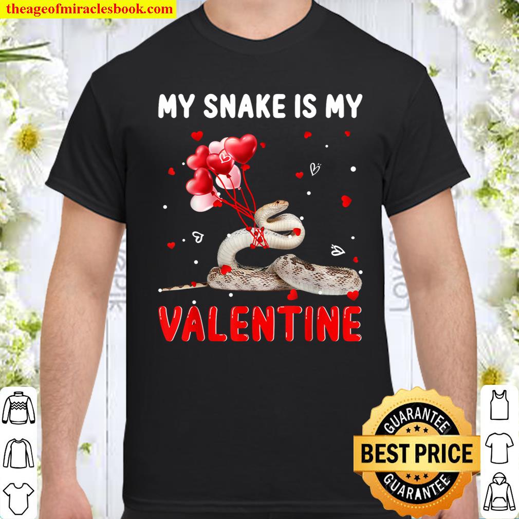 My Snake Is My Valentine Apparel Animals Lover Gifts Shirt