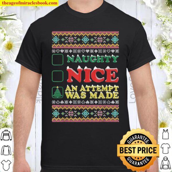 Naughty Nice Checklist Shirt