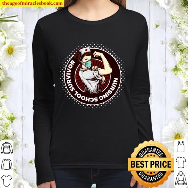 Nurse education nursing school survivor graduaction gift Women Long Sleeved
