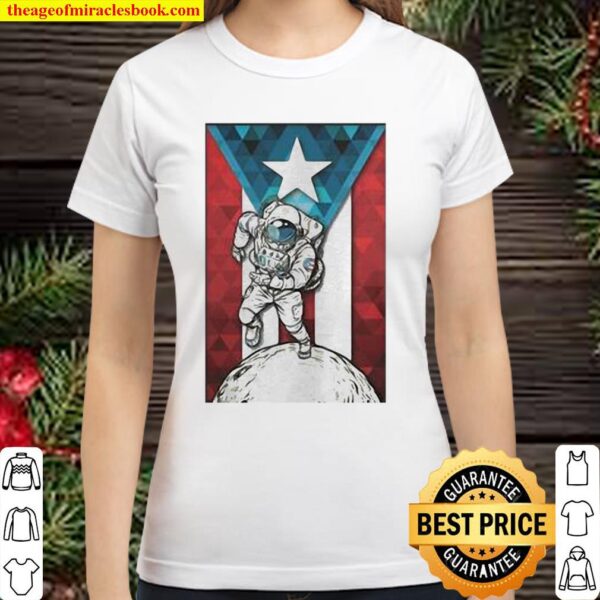 Official Astronaut Borincano Flag Classic Women T-Shirt