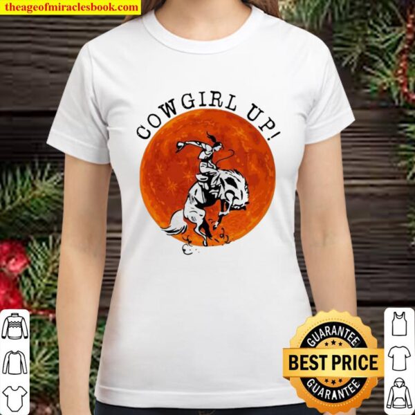Official Cowgril Up The Moon Classic Women T-Shirt