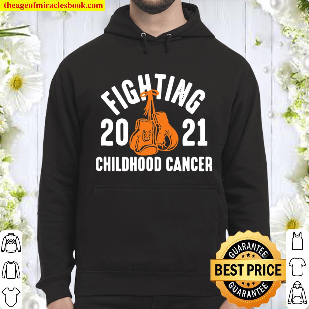 Official Fighting Childhood Cancer Gloves 2021 Hoodie