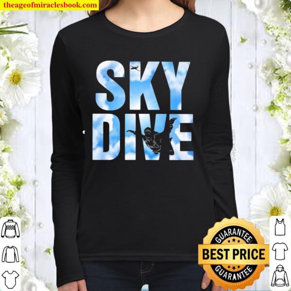Official Sky Dive Skydivers Women Long Sleeved