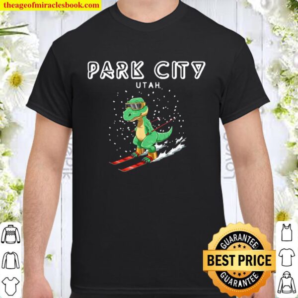 Park City North Utah T Rex Ski Shirt