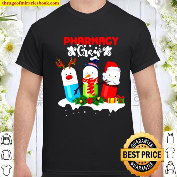Pharmacy Crew Christmas Pills Snowman Shirt