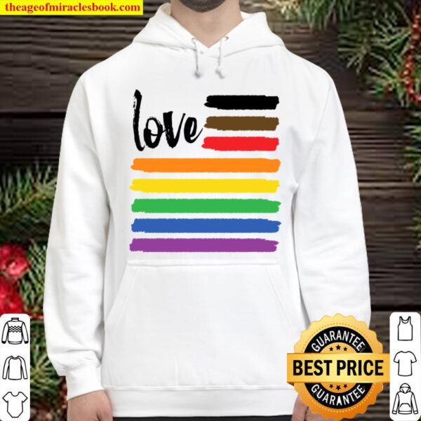 Pride Flag Shirt, Gay Pride TShirt, Black Pride, LGBTQ Shirt, BLM Shir Hoodie