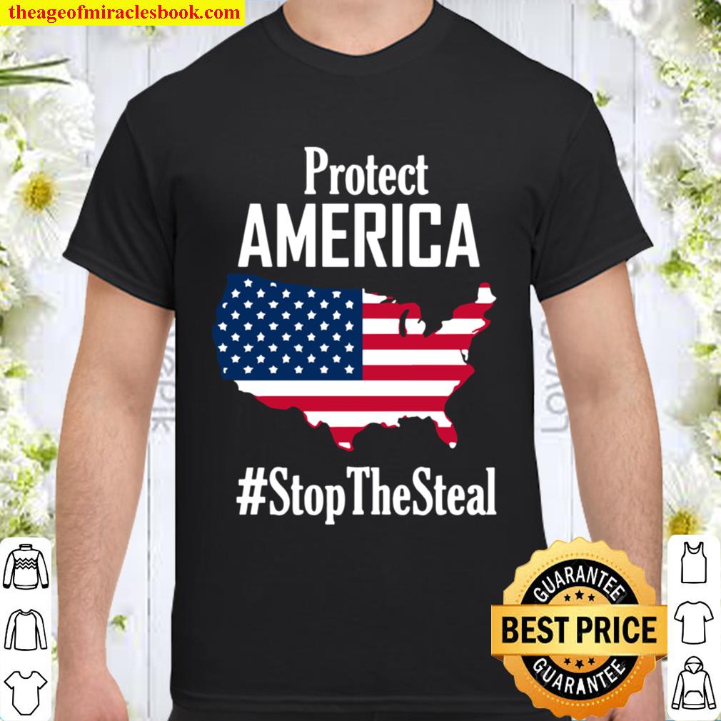 Protect America Stop The Steal Map American Flag 2020 Shirt, Hoodie, Long Sleeved, SweatShirt