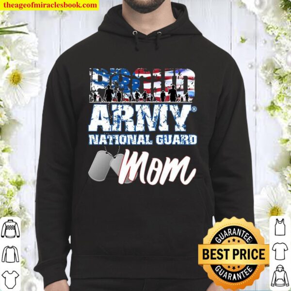 Proud Army National Guard Mom Dogtags Solider Mother Family Hoodie