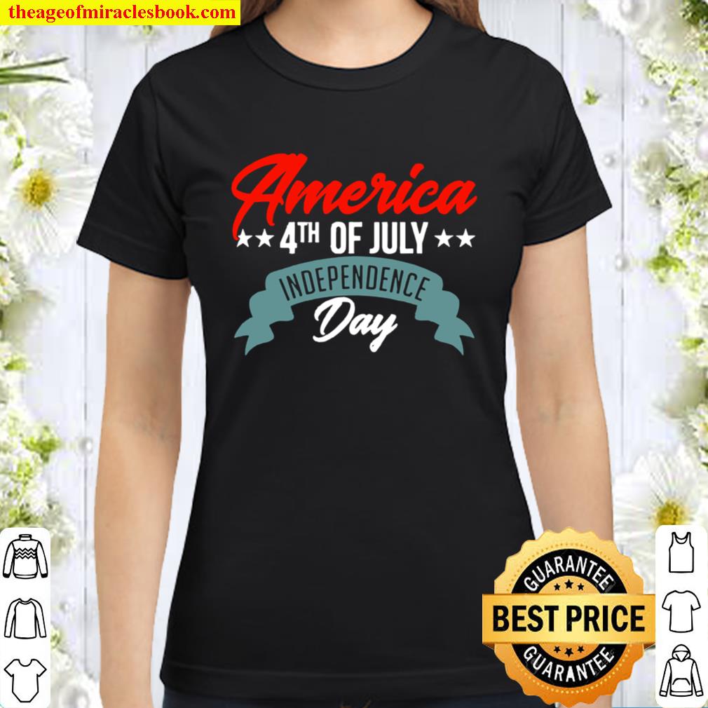Quail Patriotism Patriotic 4th Of July Bird Hunter USA Classic Women T-Shirt