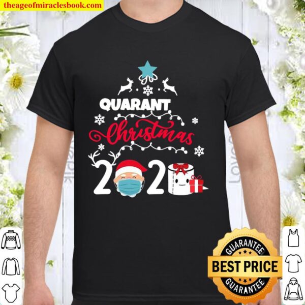 Quarantine Christmas Santa face mask 2020 Shirt