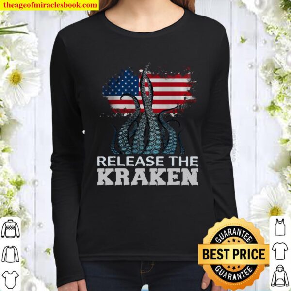 Release The Kraken American Edition Women Long Sleeved