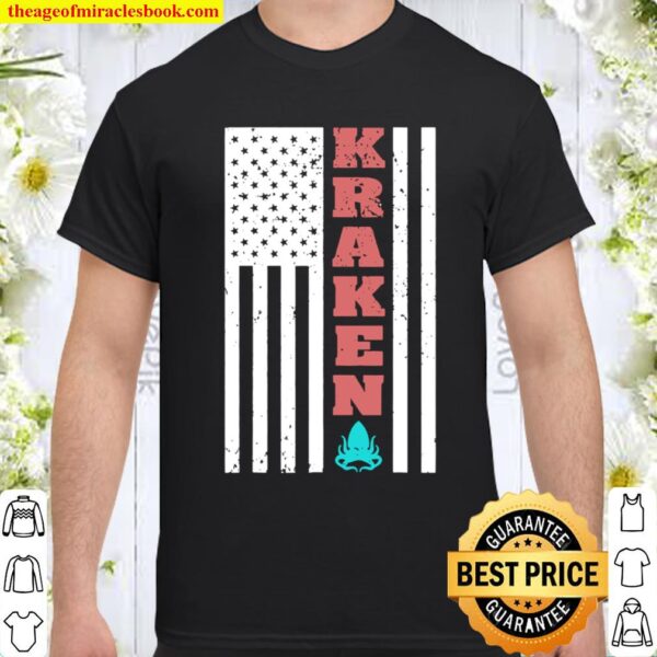 Release The Kraken, USA Flag – Trump 2020 Election, Octopus Shirt
