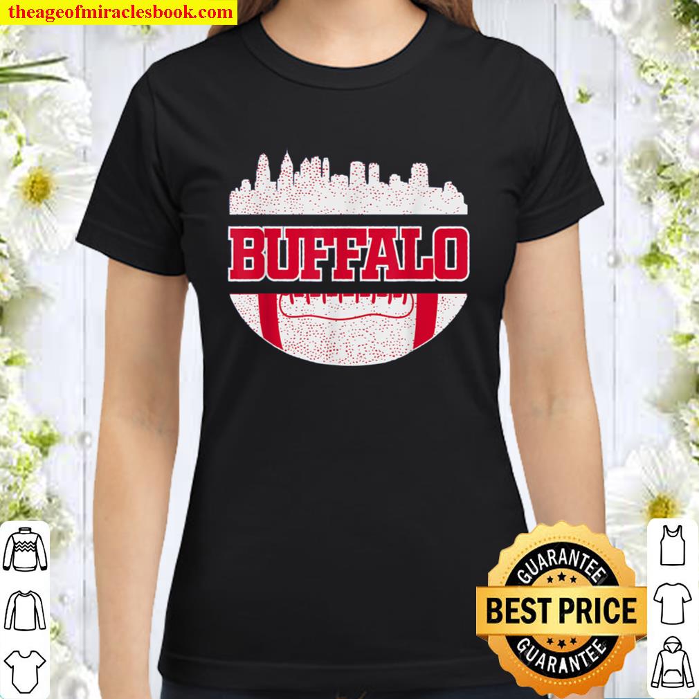 Buffalo City Skyline T-Shirt, Chirstmas Gift For Buffalo Bills Football Fan