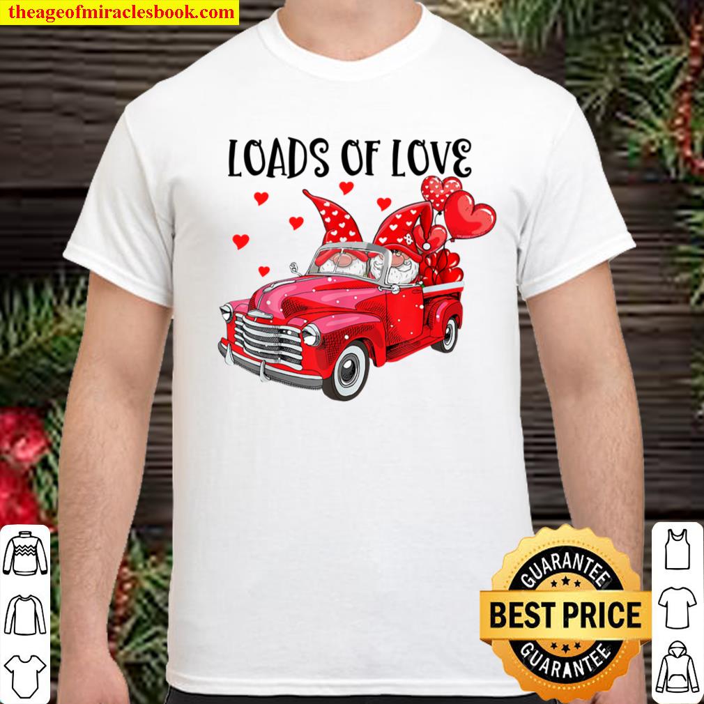 Romantic Gnome Couple Loads Of Love Sweet Valentine Shirt