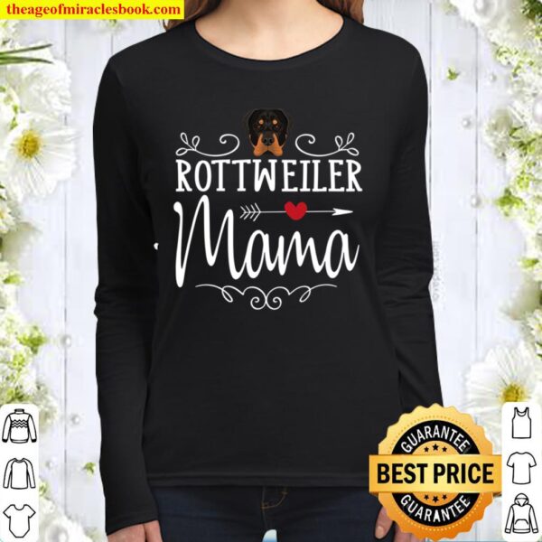 Rottweiler Mama Women Long Sleeved