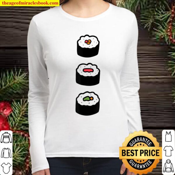 SUSHI ROLL - Japanese Food Graphic Women Long Sleeved