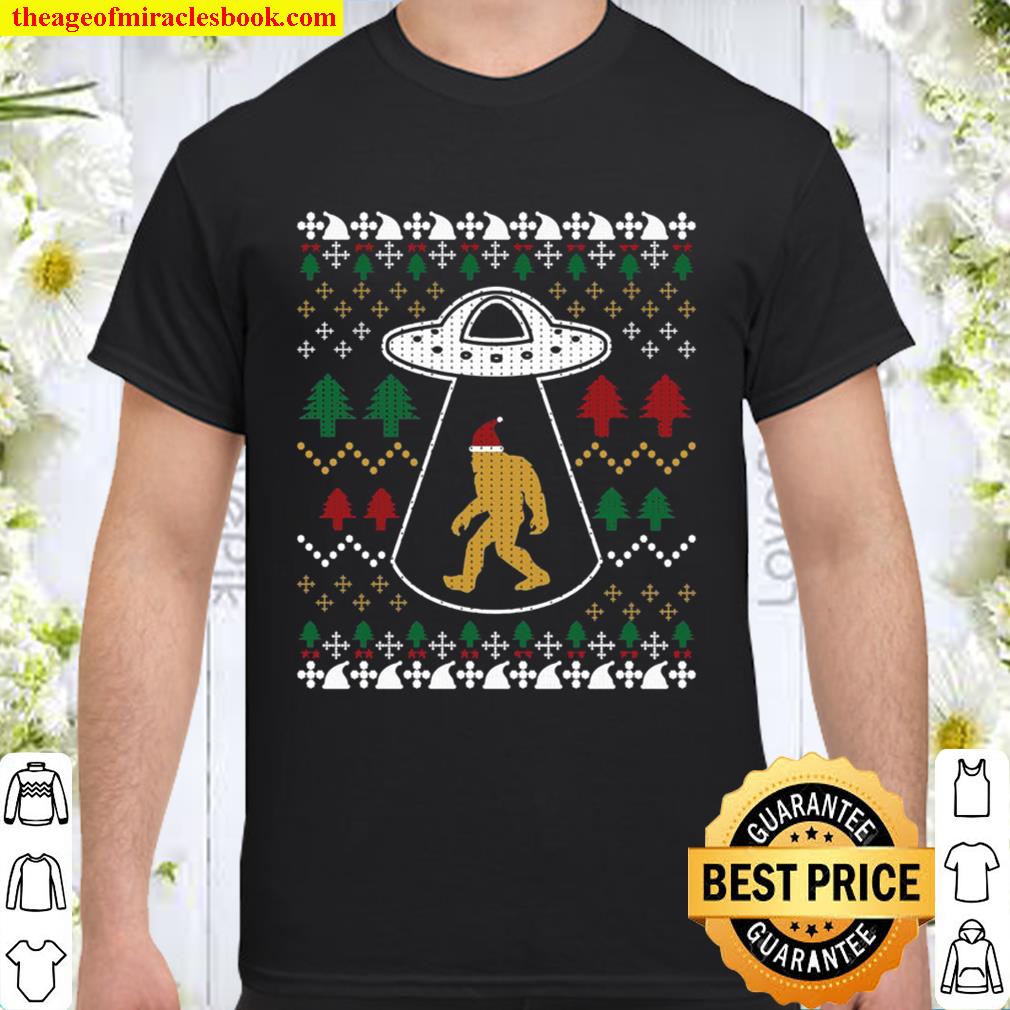 Santa Claus Bigfoot Ufo Sasquatch Ugly Christmas 2020 Shirt, Hoodie, Long Sleeved, SweatShirt
