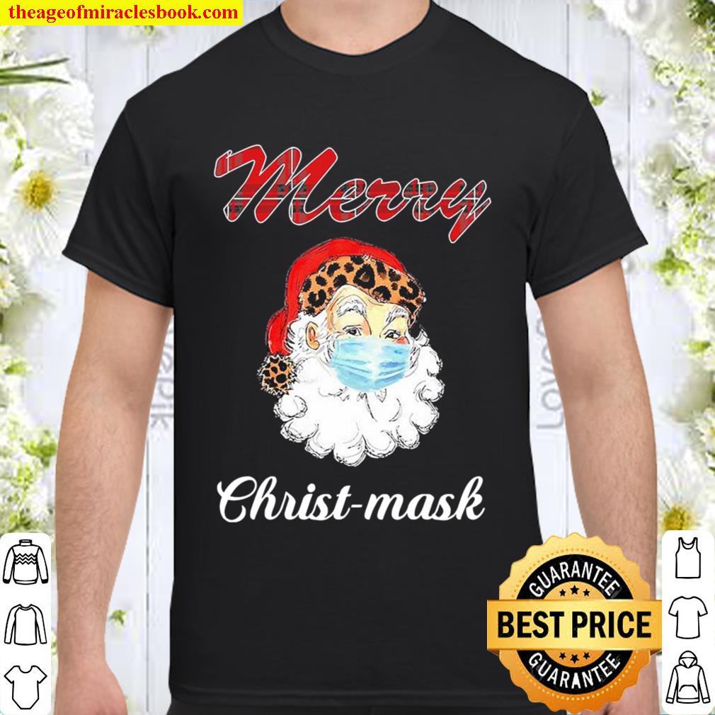 Santa Claus face mask Merry Christ-mask Christmas 2020 Shirt, Hoodie, Long Sleeved, SweatShirt