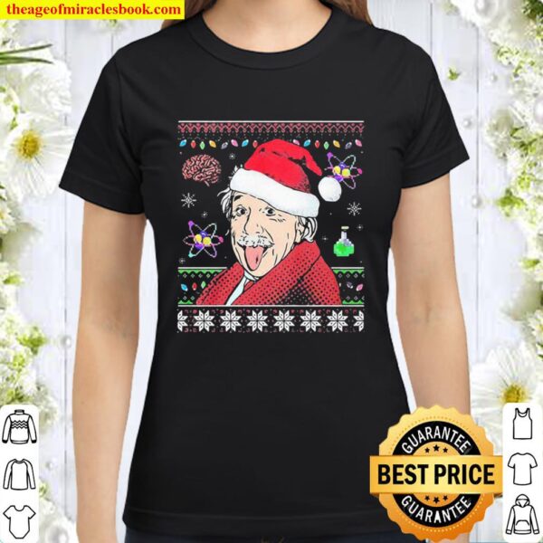 Santa Clause Albert Einstein Genius Physicist Xmas christmas 2020 Shirt ...