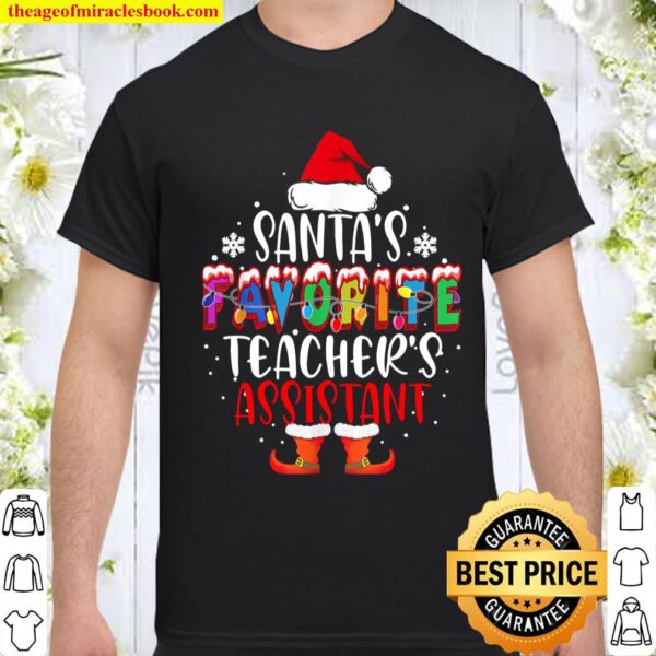 Santa_s Favorite Teacher_s Assistant Funny Christmas Gift Shirt