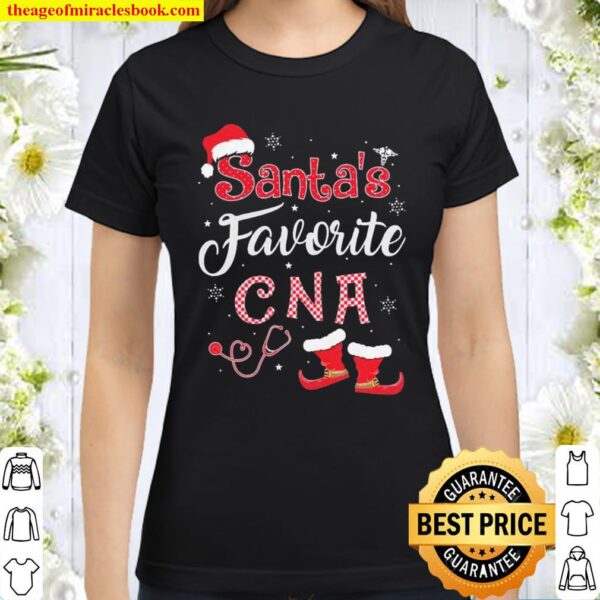 Santa’s Favorite CNA Christmas Classic Women T-Shirt