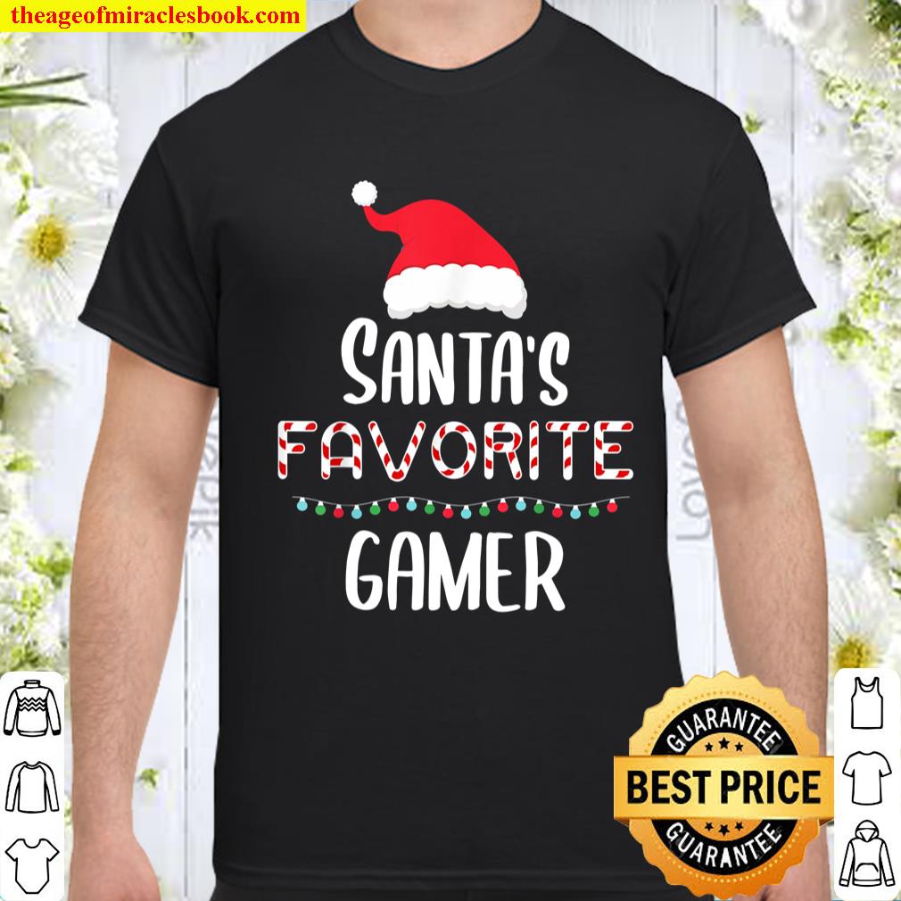 Santas Favorite Gamer Pajamas Christmas Xmas T-Shirt