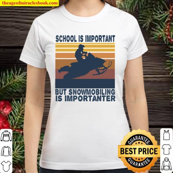 School Is Important But Team Roping Is Importanter Vintage Classic Women T-Shirt
