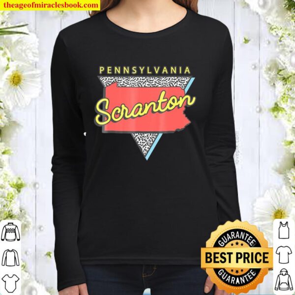 Scranton Pennsylvania Pa Souvenirs Retro Women Long Sleeved