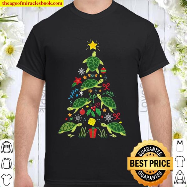 Sea Turtle Christmas Tree Ornament Shirt