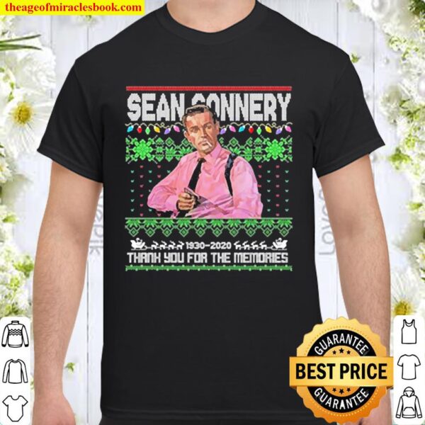 Sean Connery thank you for the memories Ugly Christmas Shirt