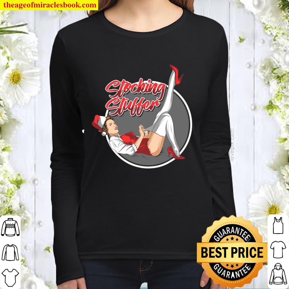 Sexy Holiday Christmas Lingerie Stocking Stuffer Women Long Sleeved