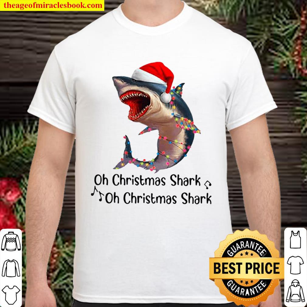 Shark Santa Light Oh Christmas Shart Oh Christmas Shark hot Shirt, Hoodie, Long Sleeved, SweatShirt