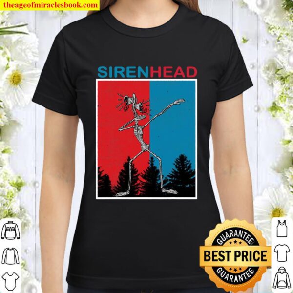Siren Head Creepy Forest Dabbing Classic Women T-Shirt