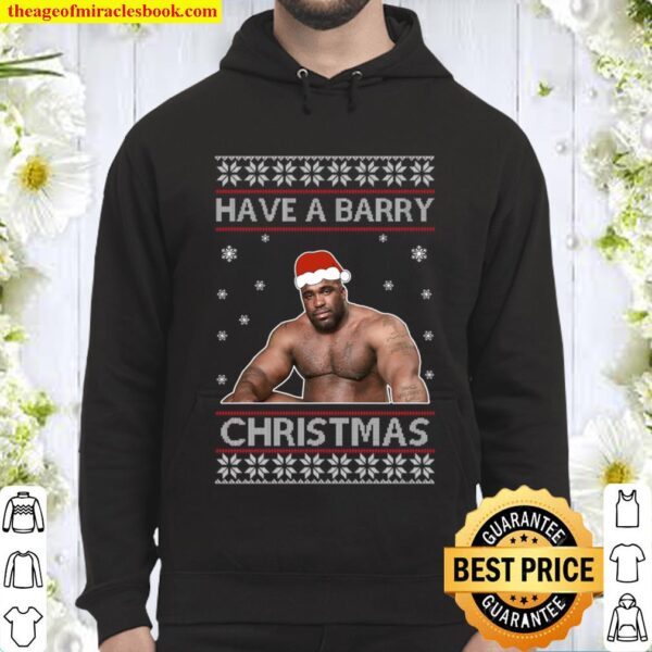 Sitting On A Bed Meme Christmas Sweater, Have A Barry Christmas Hoodie