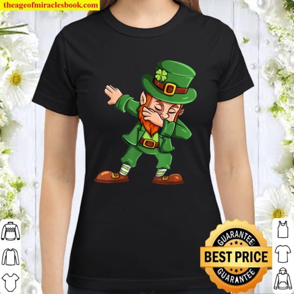 St Patricks Day Dabbing Leprechaun Irish Boys Girls Kids Dab Classic Women T-Shirt