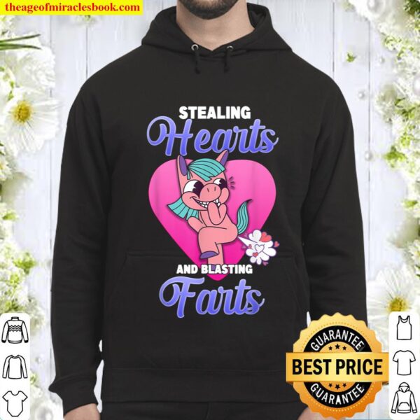 Stealing Hearts And Blasting Farts Valentine_s Day Gift Hoodie