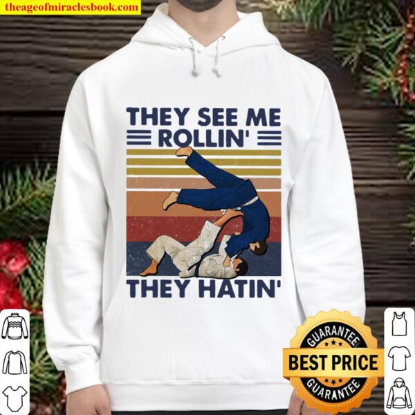 THey See Me Rollin’ They Hatin’ Martial Art Vintage Hoodie