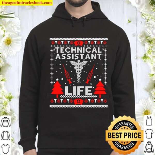 Teaching Assistant Life Cute Gift Ugly Christmas Medical Hoodie