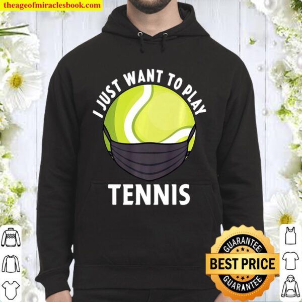 Tennis Face Mask Funny Tennis Quarantine Gift Racket Sports Hoodie