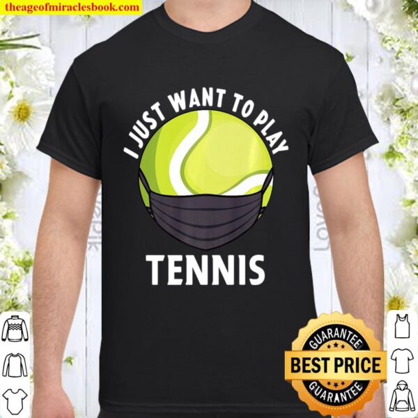 Tennis Face Mask Funny Tennis Quarantine Gift Racket Sports Shirt
