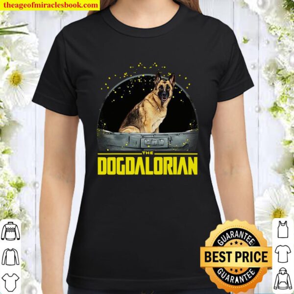 The Dogdalorian German Shepherd Dog Christmas Classic Women T-Shirt