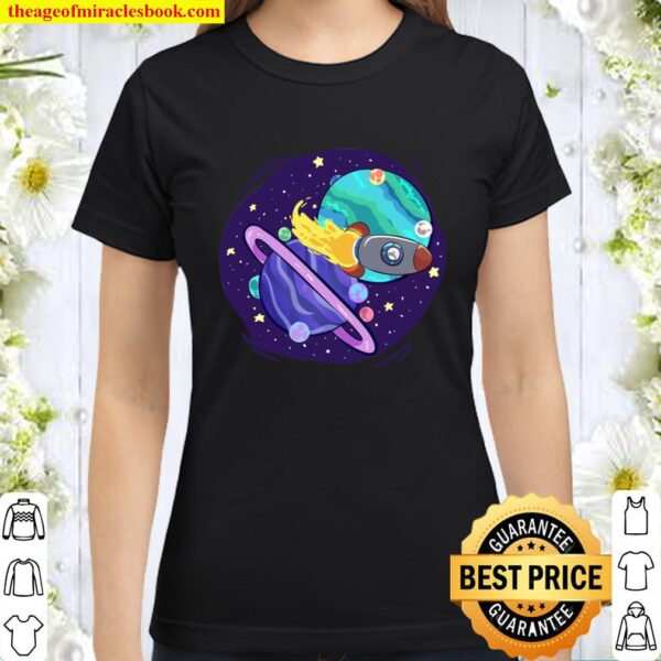 The Great Conjunction (Jupiter And Saturn) Classic Women T-Shirt