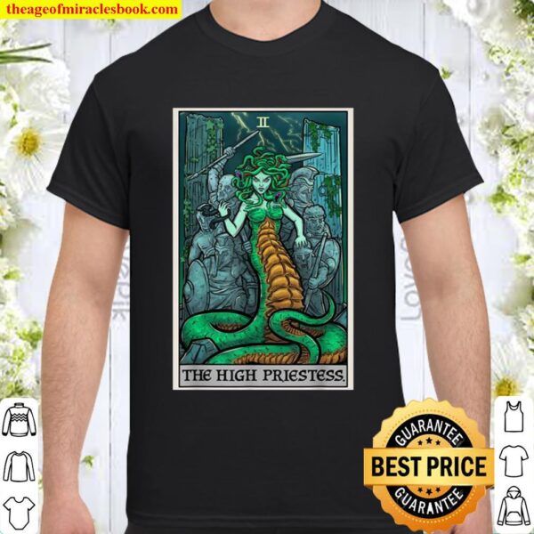 The High Priestess Tarot Card Medusa Greek Mythology Gift Shirt