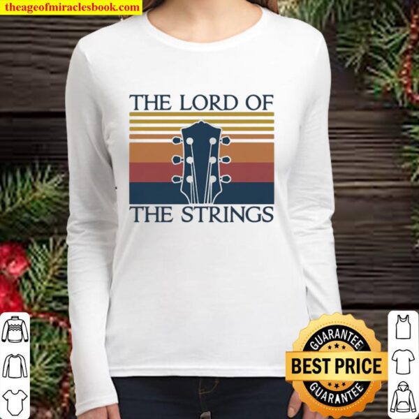 The Lord Of The Strings Guitar Vintage Women Long Sleeved